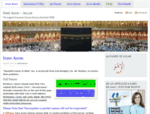 Tablet Screenshot of ismeazam-allah.com
